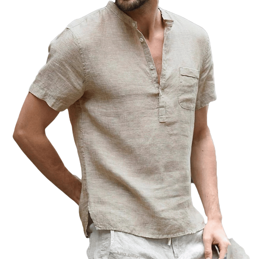 Camiseta Masculina de Linho Limen.
