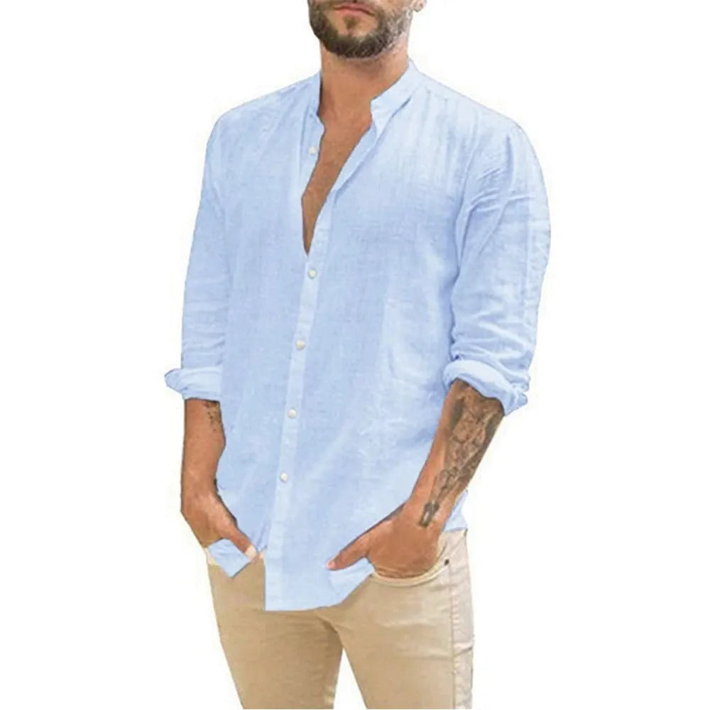 Camisa de Linha Stand-Up.