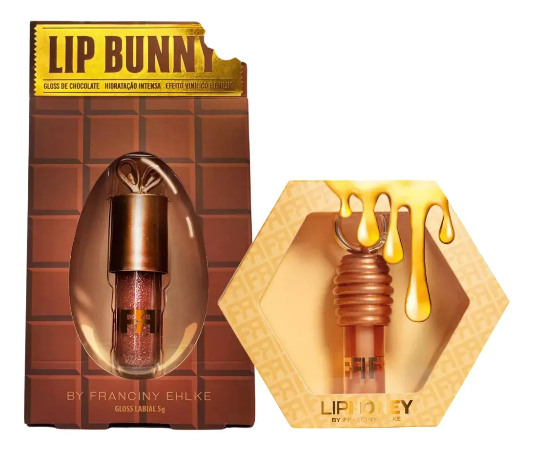 Kit Gloss Labial Fran Liphoney E Lipbunny By Franciny Ehlke